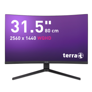 TERRA LCD/LED 3285W HA 2K VA CURVED black HDMI/DP/USB-C