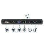 STARTECH.COM USB 3.0 Docking Station - Dual Monitor HDMI / DVI / VGA - Ethernet - Audio - Universal Docking Station - USB 3.0 Dock – Bild 4