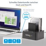 STARTECH.COM USB 3.0/eSATA auf 6,35/8,89cm 2,5/3,5Zoll Festplatten Duplizierer Dock - Kopierstation mit SATA 6Gb/s für HDD /SSD – Bild 5