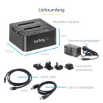 STARTECH.COM USB 3.0/eSATA auf 6,35/8,89cm 2,5/3,5Zoll Festplatten Duplizierer Dock - Kopierstation mit SATA 6Gb/s für HDD /SSD – Bild 6