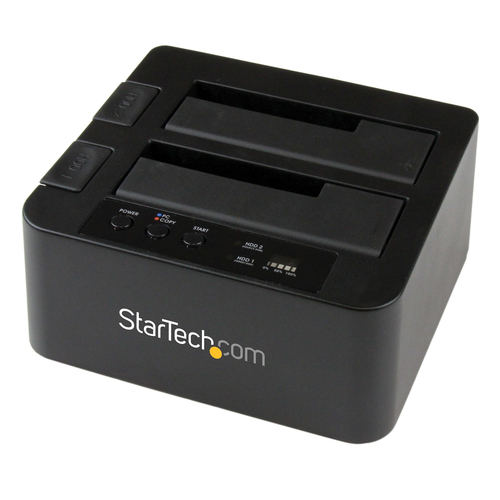 ALS-2764220-5901d3f3d91a2fdc STARTECH.COM USB 3.0/eSATA auf 6,35/8,89cm 2,5/3,5Zoll Festplatten Duplizierer Dock - Kopierstation mit SATA 6Gb/s für HDD /SSD – Bild 1