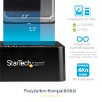 STARTECH.COM USB 3.0/eSATA auf 6,35/8,89cm 2,5/3,5Zoll Festplatten Duplizierer Dock - Kopierstation mit SATA 6Gb/s für HDD /SSD – Bild 3