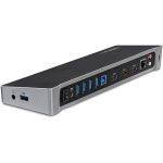 STARTECH.COM Triple Display Docking Station - 2 x DP - 1 x HDMI - 5 x USB 3.0 - 4K - Universal Laptop Docking Station - USB 3.0 Dock