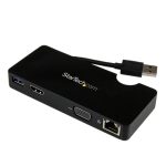 STARTECH.COM Travel Docking Station for Laptops - HDMI or VGA - USB 3.0