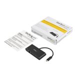 STARTECH.COM USB-C auf Ethernet Adapter mit 3 Port USB 3.0 Hub und Stromversorgung - USB-C GbE Adapter mit USB Hub und 3 USB A Ports – Bild 5