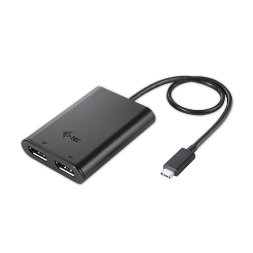 ALS-2914045-64ccc7e54f8cf6a4 I-TEC USB C auf Dual DisplayPort VideoAdapter 2x DisplayPort 4K Ultra HD kompatibel mit Thunderbolt 3 – Bild 1