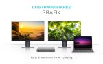 I-TEC USB 3.0/USB-C Dualdock 1x 5K 2x 4K 60Hz 2x HDMI 2x DP 1x GLAN 6x USB 3.0 1x Audio/Mic Jack Kensington kompatibel mit TB 3 – Bild 5
