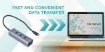 I-TEC USB C Metal HUB 4 Port ohne Netzteil ideal fuer Notebook Tablet PC Unterstuetzt Win Mac OS kompatibel mit Thunderbolt 3 – Bild 2