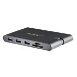 STARTECH.COM USB-C Multiport Adapter mit HDMI und VGA - Mac/Windows - 3x USB 3.0 - SD/ micro SD - PD 3.0 - MacBook Pro USB C Adapter