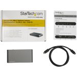 STARTECH.COM Dual Monitor USB-C Multiport Adapter - Windows - 2 x 4K DP - 100W PD 3.0 - GbE? - DP Alt Mode Switch – Bild 3