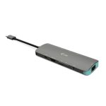 I-TEC USB C Metal Nano Docking Station 1xHDMI 4K 1xSD Kartenleser 1xmicroSD Kartenleser 1xGLAN 1xAudio 3x USB 3.0 Port 1x USB-C PD