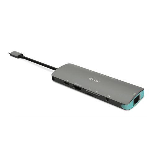 ALS-3360036-3b26d36e6bde2d81 I-TEC USB C Metal Nano Docking Station 1xHDMI 4K 1xSD Kartenleser 1xmicroSD Kartenleser 1xGLAN 1xAudio 3x USB 3.0 Port 1x USB-C PD – Bild 1