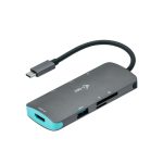 I-TEC USB C Metal Nano Docking Station 1xHDMI 4K 1xSD Kartenleser 1xmicroSD Kartenleser 3xUSB 3.0 Port 1xUSB-C PD kompatible mit TB3 – Bild 6