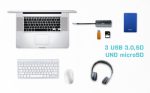 I-TEC USB C Metal Nano Docking Station 1xHDMI 4K 1xSD Kartenleser 1xmicroSD Kartenleser 3xUSB 3.0 Port 1xUSB-C PD kompatible mit TB3 – Bild 4