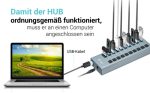 I-TEC USB 3.0 Charging HUB 10port port mit externem Netzadapter 48W 10x USB Ladeport fuer Tablets Notebooks Ultrabooks PC – Bild 6