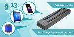 I-TEC USB 3.0 Charging HUB 13port port mit externem Netzadapter 60W 13x USB Ladeport fuer Tablets Notebooks Ultrabooks PC – Bild 6