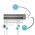 I-TEC USB 3.0 Charging HUB 16port port mit externem Netzadapter 90W 16x USB Ladeport fuer Tablets Notebooks Ultrabooks PC – Bild 4