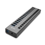 I-TEC USB 3.0 Charging HUB 16port port mit externem Netzadapter 90W 16x USB Ladeport fuer Tablets Notebooks Ultrabooks PC