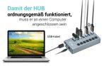 I-TEC USB 3.0 Charging HUB 7port port mit externem Netzadapter 36W 7x USB Ladeport fuer Tablets Notebooks Ultrabooks PC – Bild 6