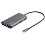 STARTECH.COM USB-C Multiport Adapter - HDMI / VGA - PD - SD - Ethernet - Audio - 30cm Cable - USB-C Mini Dock - Mac & Windows