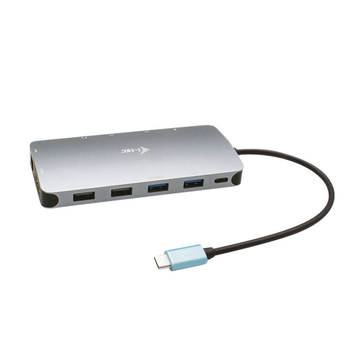 ALS-3859216-519bf43b09ac3992 I-TEC USB-C Metal Nano Dock 2x DP 1x HDMI 1x GLAN 1x Audio/Mic 2 xUSB 3.1 2x USB 2.0 1x USB-C Data 1x USB-C 100W PD – Bild 1