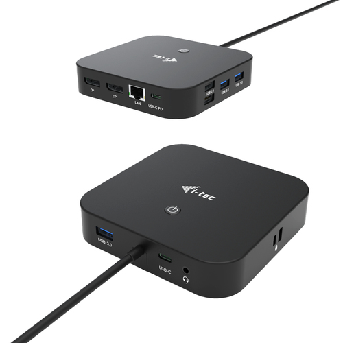 ALS-3914405-aab96b26bbe30465 I-TEC USB-C Dual Display MST Docking Station 2x DP 1x GLAN 3x USB 3.1 2x USB 2.0 1x USB-C-Datei 1x Audio/Mic Jack ohne Netzteil – Bild 1