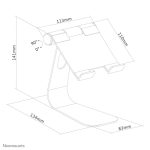 NEOMOUNTS Tablet Smartphone Handy Ständer DeskStand Halter silber – Bild 2