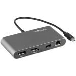 STARTECH.COM Thunderbolt 3 Mini Dock - Tragbare TB3-Dockingstation mit dual Monitoren und DP 4K 60Hz - GbE - Mac/Windows