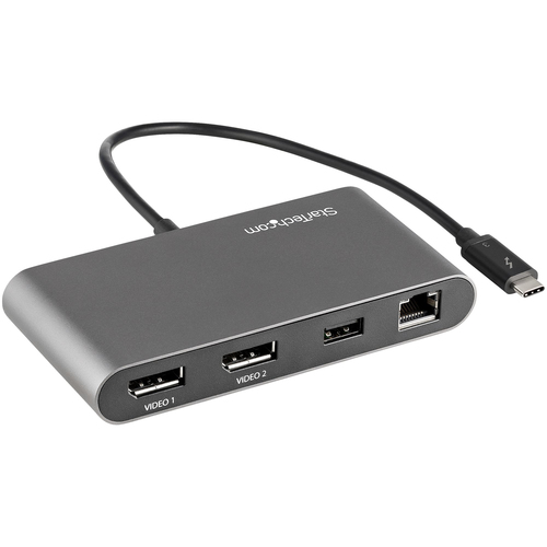 ALS-4071286-f47c8f8dd45048c3 STARTECH.COM Thunderbolt 3 Mini Dock - Tragbare TB3-Dockingstation mit dual Monitoren und DP 4K 60Hz - GbE - Mac/Windows – Bild 1