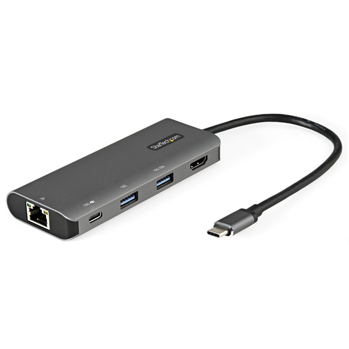 ALS-4081339-fdb17121909818f7 STARTECH.COM USB-C Multiport Adapter - 10Gbit/s USB3.1 Gen2mini Dock - 4K 30Hz HDMI - Stromversorgung 3.0 Passthrough - 100W – Bild 1