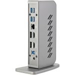 STARTECH.COM USB-C USB-A Dock - Hybrid Universal USB 3.0 Docking Station for USB-C or USB-A Laptop - Dual Monitor - GbE – Bild 2