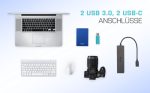 I-TEC USB-C Metal HUB 2xUSB 3.0 2xUSB-C 5Gbps ohne netzteil ideal fuer Notebook Ultrabook Tablet PC – Bild 5
