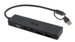 I-TEC USB-C Metal HUB 2xUSB 3.0 2xUSB-C 5Gbps ohne netzteil ideal fuer Notebook Ultrabook Tablet PC