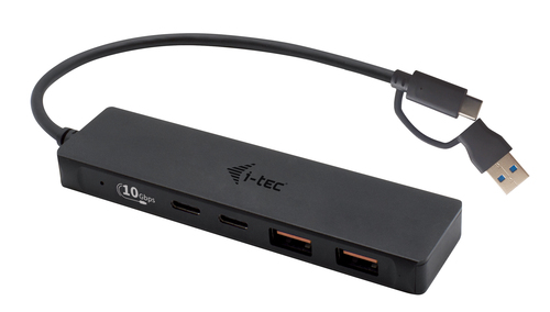 ALS-4137571-5d473f2d92242757 I-TEC USB-C Metal HUB 2xUSB 3.0 2xUSB-C 5Gbps ohne netzteil ideal fuer Notebook Ultrabook Tablet PC – Bild 1