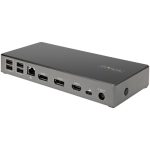 STARTECH.COM Triple 4K Monitor USB C Docking Station 100W Power Delivery 2x DisplayPort 1.4 & HDMI 2.0 6x USB Hub 2x 10Gbit/s – Bild 2