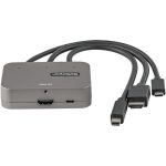 STARTECH.COM 3-in-1 Multiport auf HDMI Adapter - 4K 60Hz USB-C HDMI oder mDP auf HDMI Video Konverter - Digitaler AV-Adapter – Bild 3