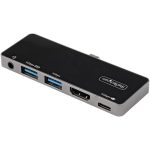 STARTECH.COM USB-C Digital AV-Multiport-Adapter - USB-C auf 4K 60Hz HDMI 2.0 100W PD Pass-Through-Laden 3-Port USB 3.0 Hub