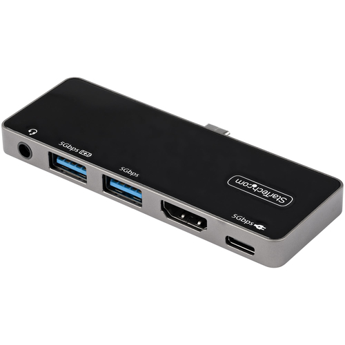 ALS-4264836-e509ae10a28b4ce1 STARTECH.COM USB-C Digital AV-Multiport-Adapter - USB-C auf 4K 60Hz HDMI 2.0 100W PD Pass-Through-Laden 3-Port USB 3.0 Hub – Bild 1