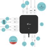 I-TEC USB-C Dual Display MST DS 1x DP 1x HDMI 1xGLAN 3xUSB 3.0 2xUSB 2.0 1xUSB-C-Datei 1xAudio/Mic Jack 1x100W USB-C PD+Charger 112W – Bild 5