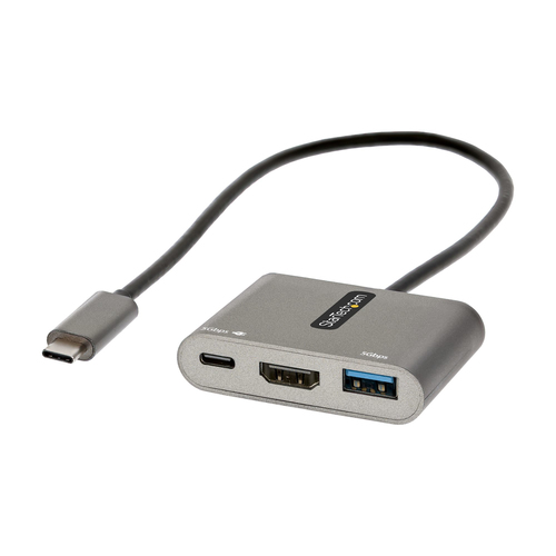 ALS-4341196-332e45c5bf2a981e STARTECH.COM USB-C to HDMI Multiport Adapter 4K 100W PD USB 3.0 Hub 5Gbit/s USB-C zu HDMI Dock/Reiseadapter mit Stromversorgu – Bild 1