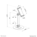 NEOMOUNTS Universal tablet stand for 11,93-32,76cm 4,7-12,9Zoll tablets black – Bild 6