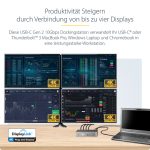 STARTECH.COM USB-C Dock 4K 60Hz Quad Monitor DisplayPort & HDMI Universal USB C Docking Station 100W Power Delivery Hub 1C 3A – Bild 4