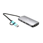 I-TEC USB-C Metal Nano Dock 2xHDMI 1xVGA 1xSD Kartenleser 1xmicroSD Kartenleser 1xGLAN 3xUSB 2.0 1xUSB 3.2 1xUSB-C3.2Data 1xUSB-C PD