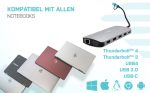 I-TEC USB-C Metal Nano Dock 2xHDMI 1xVGA 1xSD Kartenleser 1xmicroSD Kartenleser 1xGLAN 3xUSB 2.0 1xUSB 3.2 1xUSB-C3.2Data 1xUSB-C PD – Bild 2