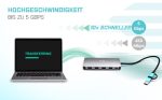 I-TEC USB-C Metal Nano Dock 2xHDMI 1xVGA 1xSD Kartenleser 1xmicroSD Kartenleser 1xGLAN 3xUSB 2.0 1xUSB 3.2 1xUSB-C3.2Data 1xUSB-C PD – Bild 6