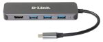 D-LINK DUB-2333 5-in-1 USB-C Hub mit HDMI/Power Delivery 3x USB-A 3.0 SuperSpeed 1x HDMI 1x USB-C Thunderbolt 3 60W – Bild 2