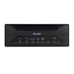 SHUTTLE Barebone XPC slim XH610 LGA1200 2xSODIMM DDR4 2xM.2 3xSATA 1xHDMI 1xDP 1xVGA Black – Bild 2