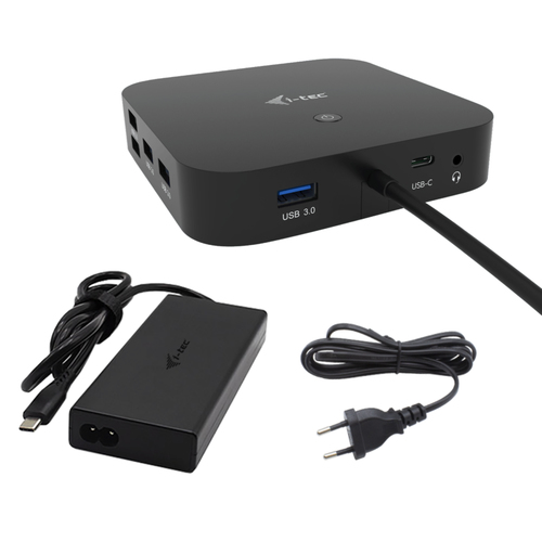 ALS-46163554-811cc93d66327a55 I-TEC USB-C HDMI Dual DP Docking Station with Power Delivery 100 W + i-tec Universal Charger 112 W – Bild 1