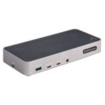STARTECH.COM USB-C Triple Monitor Docking Station HDMI/DisplayPort 5-Port USB 3.2 Gen 2 Hub GbE 100W USB PD Universal Docking St