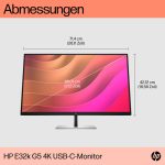 HP E32k G5 USB-C Monitor 80cm 31,5Zoll 4K HDMI DP 3J War (EU) – Bild 4